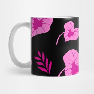 Pink Caladium Leaves Pattern Mug